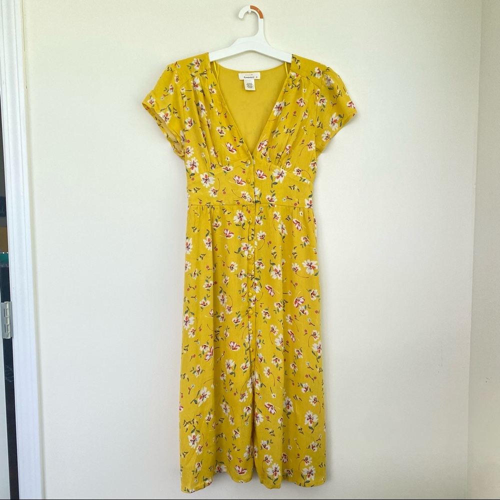 Urban Romantics Yellow Midi Dress - M size
